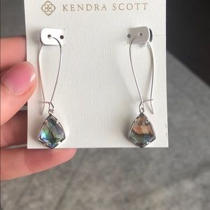 Kendra Scott Carinne Silver Drop Earrings